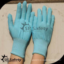 SRSAFETY Revestimiento de guantes de nylon azul de calibre 13